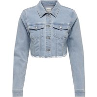 Only Jeansjacke - Onlwonder LS Cropped DNM Jacket NOOS - XS bis XL - für Damen - Größe XS - hellblau von Only