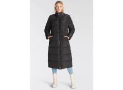 Steppmantel ONLY "ONLIRINA X-LONG 2IN1 PUFFER OTW" Gr. S (36), schwarz Damen Mäntel Übergangsmäntel von Only