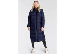 Steppmantel ONLY "ONLIRINA X-LONG 2IN1 PUFFER OTW" Gr. XL (42), blau (night sky) Damen Mäntel Übergangsmäntel von Only