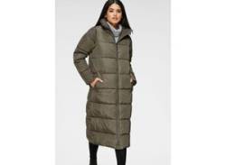 Steppmantel ONLY "ONLIRINA X-LONG 2IN1 PUFFER OTW" Gr. XL (42), grün (khaki) Damen Mäntel Übergangsmäntel von Only