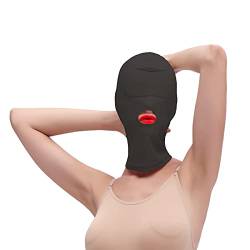 OnundOn Kopfmaske Fetisch Augenmaske Bondage Maske SM Sex Fetisch Spielzeug Maske mit Mund öffnen von OnundOn