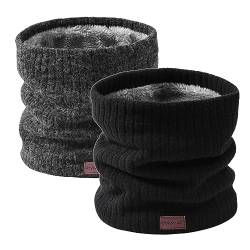 Onvavient Schal Herren Winter, Winter Halsschlauch Ski, Schlauchschal Halstuch Halswärmer Gesichtsschal Fleece Loop Schal Männer Frauen Warm Dick Loopschal Nackenwärmer von Onvavient