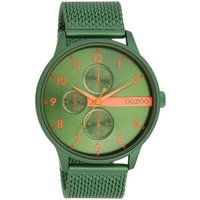 OOZOO Quarzuhr Herrenuhr C11303 Grün Meshband 45 mm von Oozoo