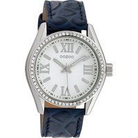 OOZOO Quarzuhr Oozoo Damen Armbanduhr Timepieces Analog, Damenuhr rund, groß (ca. 40mm) Lederarmband, Fashion-Style von Oozoo