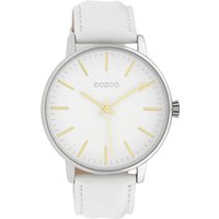 OOZOO Quarzuhr Oozoo Damen Armbanduhr Timepieces Analog, Damenuhr rund, groß (ca. 42mm) Lederarmband, Fashion-Style von Oozoo