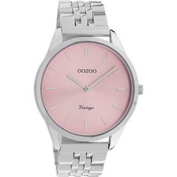 OOZOO Quarzuhr Oozoo Damen Armbanduhr Timepieces Analog, Damenuhr rund, mittel (ca. 38mm) Metallarmband, Fashion-Style von Oozoo