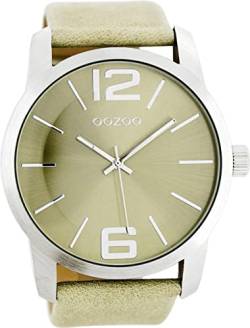 Oozoo Herrenuhr mit Lederband 48 MM Beige/Beige C8031 von Oozoo