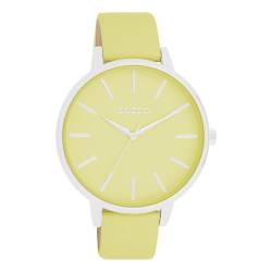 Oozoo - Timepieces Damen Uhr Lime | Armbanduhr Damen mit Lederarmband | Moderne Uhr für Frauen - Edle Analog Damenuhr in rund C11360 (42mm) von Oozoo