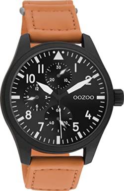 Oozoo Timepieces Herren Uhr - Armbanduhr Herren mit 21mm breites Nylon Armband | Hochwertige Uhr für Männer - Edle Analog Herrenuhr in rund C11007 von Oozoo