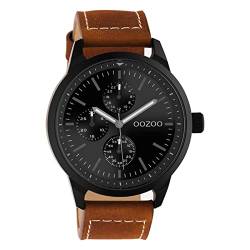 Oozoo Timepieces Herren Uhr - Armbanduhr Herren mit 22mm Lederarmband - Analog Herrenuhr in rund C10908 von Oozoo