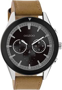 Oozoo Timepieces Herren Uhr - Armbanduhr Herren mit Lederarmband - Analog Herrenuhr in rund C10801 von Oozoo