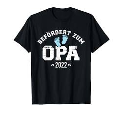 Befördert zum Opa 2022 Schwangerschaft verkünden T-Shirt von Opa 2022 Shop