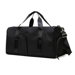 Opetdo 30L Sporttasche mit Schuh- und Feuchtfach, wasserdichte Reisetasche, Polstertasche mit großem Fassungsvermögen, Tragbare Fitnesstasche, Schultertasche, für Schwimmbadaktivitäten von Opetdo