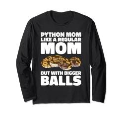 Ball Python Mom Herpetologe Nudel Reptil Royal Python Langarmshirt von Ophiology Gifts For Baby Ball Python Breeders