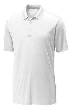 Golf-Shirts für Herren, normale und große und große Golf-Polos, trockene Passform, Herren-Polo-Shirts, kurzärmelig, Weiss/opulenter Garten, XL von Opna