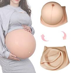 Oppaionaho DlY Aufblasbare Fake schwangeren Bauch für 3-10Monate, Silikon Fake Schwangerschaft Bauch Zwillinge (#01, L) von Oppaionaho