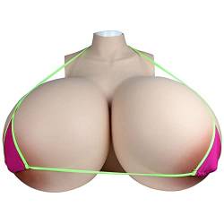 Oppaionaho Silikon Brustplatte Riesige S Cup Brustformen für Crossdresser, große Titten ZZZ Cup Realistische Fake Brüste für Drag Queen Ladyboy TG (#2, ZZZ Cup) von Oppaionaho