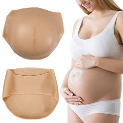 Oppaionaho Silikon Fake Schwangerer Bauch, Künstlicher Bauch Bauch Schwangerer Bauch Leichtes Silikon Schwangerer Bauch Kostüme (#2, M) von Oppaionaho