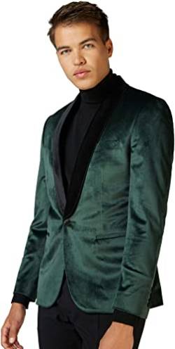 OppoSuits Deluxe Dinner Jacket für Herren - Smoking-Anzugsblazer, Dark Forest Green von OppoSuits
