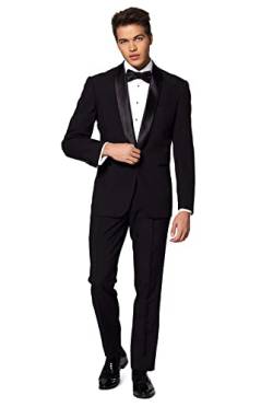 OppoSuits Formales Outfit für Männer - Premium Smoking - Tailliertes Outfit - Schwarz - Inklusive Blazer, Hose und Fliege - Größe US 42 von OppoSuits