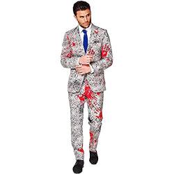 OppoSuits Herren Opposuits Halloween Suit For Men in Creepy And Stylish Print Anzug, Zombiac, 58 EU von OppoSuits