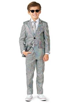 OppoSuits Jungen Discoballer Glänzender Anzug - Abschlussball- und Hochzeitsfeier-Outfit - Inklusive Blazer, Hose und Krawatte - Mehrfarbig von OppoSuits