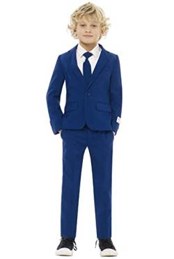 OppoSuits Jungen Men Suit Business Anzug Hosen Set, Navy Royale, 6 EU von OppoSuits