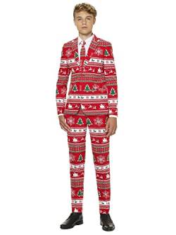 OppoSuits Lustige Weihnachten Anzüge für Jungen 10 - 16 Jahre alt - Kommt mit Jacke, Hose und Krawatte von OppoSuits