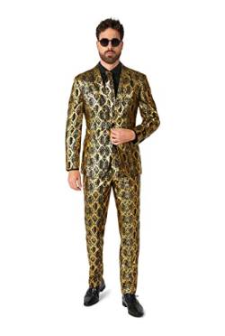 OppoSuits Lustiger Partyanzug für Männer - Glänzende Schlange - Ganzer Anzug: Beinhaltet Jacke, Hose und Krawatte - Größe US 36 von OppoSuits