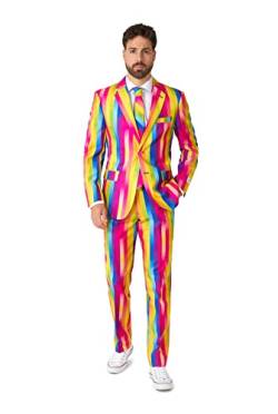 OppoSuits Rainbow Glaze Herrenanzug - Perfekt für Stolz - Rainbow Pride - Inklusive Blazer, Hose und Krawatte von OppoSuits