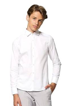 OppoSuits Teen Boys Hemd - Hemd mit Knöpfen - Tailliertes Outfit - Weiß von OppoSuits