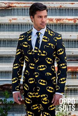 Opposuits Batman Anzug SlimFit 3teilig - Gr. 50 von OppoSuits