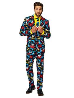 Opposuits Herren – The Dark Knight™ Licensed Superhero Halloween Costumes For Men Full Suit: Jacket, Pa Herrenanzug, Mehrfarbig, 48 von OppoSuits