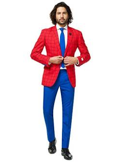Opposuits Official Marvel Comics Hero Suits - Infinity War Avengers Costume Comes with Pants, Jacket and Tie, Spiderman, 50 von OppoSuits