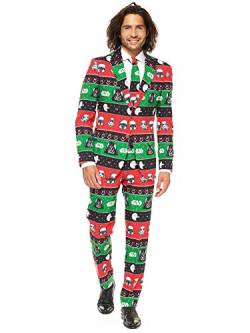 Opposuits Official STAR WARSTM Suit - Festive Force Costume Comes With Pants, Jacket and Tie, Festive ForceTM, 52 von OppoSuits