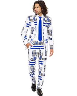 Opposuits STAR WARSTM Men's Suit - Official R2-D2TM Costume Comes With Pants, Jacket and Tie, R2-d2TM, 54 von OppoSuits