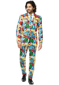 Opposuits Superhero Anzug für Herren besteht aus Sakko, Hose und Krawatte - Harry Potter, The Joker, Dark Knight, Spiderman & Marvel, Marvel Comics, 54 von OppoSuits