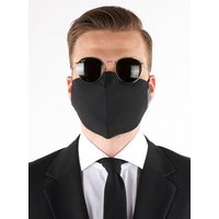 Opposuits Verkleidungsmaske Black Knight Stoffmaske, In your face, Corona! Gesichtsmaske mit Stil von Opposuits