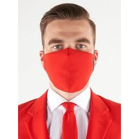 Opposuits Verkleidungsmaske Red Devil Stoffmaske, In your face, Corona! Gesichtsmaske mit Stil von Opposuits