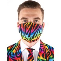 Opposuits Verkleidungsmaske Wild Rainbow Stoffmaske, In your face, Corona! Gesichtsmaske mit Stil von Opposuits