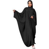 Opspring Maxikleid Damen Muslimische Kleider Langarm Ganzkörper Lang Gebetskleid von Opspring