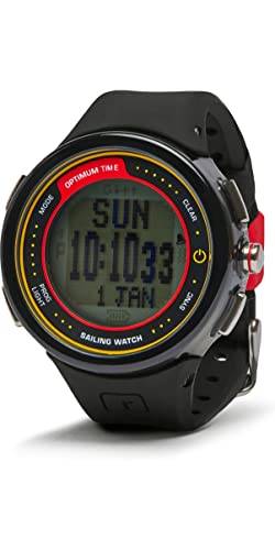Optimum Time Series 12 Segelyacht- und Dinghy-Uhr Schwarz - Unisex - Schwarzes ABS-Gehäuse mit abnehmbarem Silikonarmband von Optimum Time