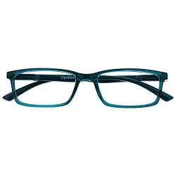 Opulize See-Lesebrille Blaulichtfilter Schmal Rahmen Federscharniere Verbessern Den Schlaf Computer Gaming Entspiegelt Türkis Herren Damen B9-Q+1.50 von Opulize