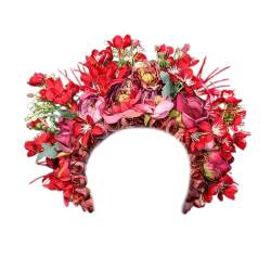 OralGos Stilvolles Blumen-Haarschmuck, schicker chinesischer Stil, Blumen-Haarschmuck für Fotoshootings und traditionelle Kostüme von OralGos