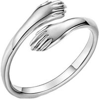 Orbeet Fingerring Fingerring S925 Silber Vintage Ring Hände umarmen Ring von Orbeet