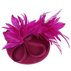 Hut Perlen süße Damen für Fascinators Hochzeit Kopfbedeckung Stirnband Tennis Damen (Hot Pink, One Size) von Orbgons