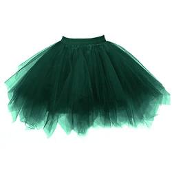 Tüllrock für Damen Mädchen Tüllrock mit Sternpailletten Damen Tüllrock 50er Tütü Rock Kurz Ballett Unterrock Tutu Tanzkleid Ballkleid Abendkleid Petticoats Karneval Kostüm Taille (B3, Taille 50-110cm) von Orbgons