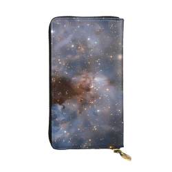 Universum Galaxy Space Print Lange Leder Geldbörse für Männer Frauen Wasserdicht Tragbare Clutch Tasche Münzbörse für Reisen Mädchen Einkaufen Büro Geschenk, Schwarz , Einheitsgröße von OrcoW