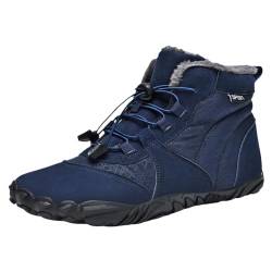 Orgonite Barfußschuhe Damen Herren Winter Barfussschuhe Wasserabweisend Gefüttert Winterschuhe Warm Winterstiefel für Outdoor, Wandern, Camping, Bergsteigen von Orgonite