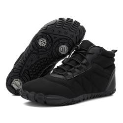 Orgonite Barfußschuhe Damen Herren Winter Barfussschuhe Wasserabweisend Gefüttert Winterschuhe Warm Winterstiefel für Outdoor, Wandern, Camping, Bergsteigen von Orgonite